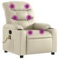 vidaXL Massagesessel Creme Kunstleder vidaXL Massagesessel Creme Kunstleder