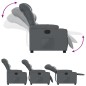 vidaXL Relaxsessel Grau Kunstleder vidaXL Relaxsessel Grau Kunstleder