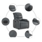 vidaXL Relaxsessel Grau Kunstleder vidaXL Relaxsessel Grau Kunstleder
