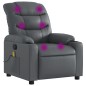 vidaXL Massagesessel Grau Kunstleder vidaXL Massagesessel Grau Kunstleder