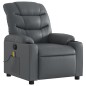 vidaXL Massagesessel Grau Kunstleder vidaXL Massagesessel Grau Kunstleder