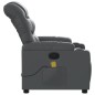 vidaXL Massagesessel Grau Kunstleder vidaXL Massagesessel Grau Kunstleder