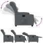 vidaXL Relaxsessel Elektrisch Grau Kunstleder vidaXL Relaxsessel Elektrisch Grau Kunstleder
