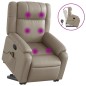 vidaXL Massagesessel mit Aufstehhilfe Cappuccino-Braun Kunstleder vidaXL Massagesessel mit Aufstehhilfe Cappuccino-Braun Kunstleder