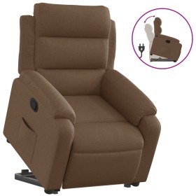 vidaXL Relaxsessel mit Aufstehhilfe Braun Stoff