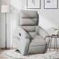 vidaXL Massagesessel mit Aufstehhilfe Hellgrau Stoff vidaXL Massagesessel mit Aufstehhilfe Hellgrau Stoff