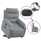 vidaXL Massagesessel mit Aufstehhilfe Hellgrau Stoff vidaXL Massagesessel mit Aufstehhilfe Hellgrau Stoff