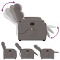 vidaXL Elektrischer Massagesessel mit Aufstehhilfe Taupe Stoff vidaXL Elektrischer Massagesessel mit Aufstehhilfe Taupe Stoff