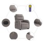 vidaXL Elektrischer Massagesessel mit Aufstehhilfe Taupe Stoff vidaXL Elektrischer Massagesessel mit Aufstehhilfe Taupe Stoff