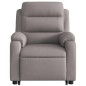 vidaXL Elektrischer Massagesessel mit Aufstehhilfe Taupe Stoff vidaXL Elektrischer Massagesessel mit Aufstehhilfe Taupe Stoff
