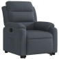 vidaXL Relaxsessel mit Aufstehhilfe Dunkelgrau Samt vidaXL Relaxsessel mit Aufstehhilfe Dunkelgrau Samt