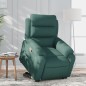 vidaXL Relaxsessel mit Aufstehhilfe Dunkelgrün Stoff vidaXL Relaxsessel mit Aufstehhilfe Dunkelgrün Stoff