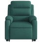 vidaXL Relaxsessel mit Aufstehhilfe Dunkelgrün Stoff vidaXL Relaxsessel mit Aufstehhilfe Dunkelgrün Stoff