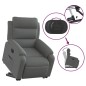 vidaXL Relaxsessel mit Aufstehhilfe Elektrisch Dunkelgrau Stoff vidaXL Relaxsessel mit Aufstehhilfe Elektrisch Dunkelgrau Stoff