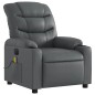 vidaXL Massagesessel Elektrisch Grau Kunstleder vidaXL Massagesessel Elektrisch Grau Kunstleder