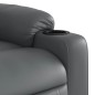 vidaXL Massagesessel Elektrisch Grau Kunstleder vidaXL Massagesessel Elektrisch Grau Kunstleder