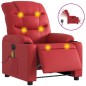 vidaXL Massagesessel Elektrisch Rot Kunstleder vidaXL Massagesessel Elektrisch Rot Kunstleder