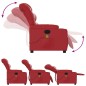 vidaXL Massagesessel Elektrisch Rot Kunstleder vidaXL Massagesessel Elektrisch Rot Kunstleder