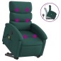 vidaXL Massagesessel mit Aufstehhilfe Dunkelgrün Stoff vidaXL Massagesessel mit Aufstehhilfe Dunkelgrün Stoff