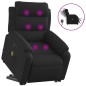 vidaXL Elektrischer Massagesessel mit Aufstehhilfe Schwarz Stoff vidaXL Elektrischer Massagesessel mit Aufstehhilfe Schwarz Stoff