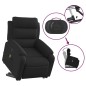 vidaXL Elektrischer Massagesessel mit Aufstehhilfe Schwarz Stoff vidaXL Elektrischer Massagesessel mit Aufstehhilfe Schwarz Stoff