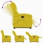 vidaXL Massagesessel mit Aufstehhilfe Gelb Samt vidaXL Massagesessel mit Aufstehhilfe Gelb Samt