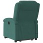 vidaXL Massagesessel mit Aufstehhilfe Dunkelgrün Samt vidaXL Massagesessel mit Aufstehhilfe Dunkelgrün Samt