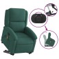 vidaXL Massagesessel mit Aufstehhilfe Dunkelgrün Samt vidaXL Massagesessel mit Aufstehhilfe Dunkelgrün Samt