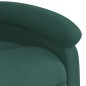 vidaXL Massagesessel mit Aufstehhilfe Dunkelgrün Samt vidaXL Massagesessel mit Aufstehhilfe Dunkelgrün Samt