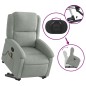 vidaXL Massagesessel mit Aufstehhilfe Hellgrau Samt vidaXL Massagesessel mit Aufstehhilfe Hellgrau Samt