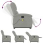 vidaXL Massagesessel mit Aufstehhilfe Hellgrau Samt vidaXL Massagesessel mit Aufstehhilfe Hellgrau Samt