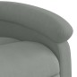 vidaXL Massagesessel mit Aufstehhilfe Hellgrau Samt vidaXL Massagesessel mit Aufstehhilfe Hellgrau Samt