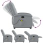 vidaXL Massagesessel mit Aufstehhilfe Hellgrau Stoff vidaXL Massagesessel mit Aufstehhilfe Hellgrau Stoff