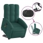 vidaXL Massagesessel mit Aufstehhilfe Dunkelgrün Stoff vidaXL Massagesessel mit Aufstehhilfe Dunkelgrün Stoff