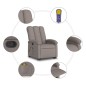 vidaXL Massagesessel mit Aufstehhilfe Taupe Stoff vidaXL Massagesessel mit Aufstehhilfe Taupe Stoff