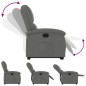 vidaXL Relaxsessel mit Aufstehhilfe Dunkelgrau Stoff vidaXL Relaxsessel mit Aufstehhilfe Dunkelgrau Stoff