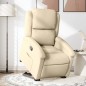 vidaXL Relaxsessel mit Aufstehhilfe Creme Stoff vidaXL Relaxsessel mit Aufstehhilfe Creme Stoff