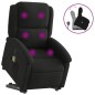 vidaXL Massagesessel mit Aufstehhilfe Schwarz Stoff vidaXL Massagesessel mit Aufstehhilfe Schwarz Stoff