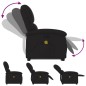 vidaXL Massagesessel mit Aufstehhilfe Schwarz Stoff vidaXL Massagesessel mit Aufstehhilfe Schwarz Stoff