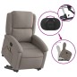 vidaXL Massagesessel mit Aufstehhilfe Taupe Stoff vidaXL Massagesessel mit Aufstehhilfe Taupe Stoff