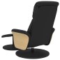 vidaXL Massagesessel mit Fußhocker Schwarz Kunstleder vidaXL Massagesessel mit Fußhocker Schwarz Kunstleder