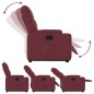 vidaXL Relaxsessel mit Aufstehhilfe Weinrot Stoff vidaXL Relaxsessel mit Aufstehhilfe Weinrot Stoff
