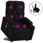 vidaXL Massagesessel mit Aufstehhilfe Schwarz Stoff vidaXL Massagesessel mit Aufstehhilfe Schwarz Stoff