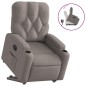 vidaXL Relaxsessel mit Aufstehhilfe Taupe Stoff vidaXL Relaxsessel mit Aufstehhilfe Taupe Stoff
