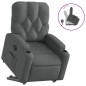 vidaXL Relaxsessel mit Aufstehhilfe Dunkelgrau Stoff vidaXL Relaxsessel mit Aufstehhilfe Dunkelgrau Stoff
