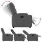 vidaXL Relaxsessel mit Aufstehhilfe Dunkelgrau Stoff vidaXL Relaxsessel mit Aufstehhilfe Dunkelgrau Stoff
