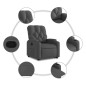 vidaXL Relaxsessel mit Aufstehhilfe Dunkelgrau Stoff vidaXL Relaxsessel mit Aufstehhilfe Dunkelgrau Stoff