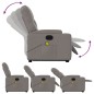 vidaXL Massagesessel mit Aufstehhilfe Taupe Stoff vidaXL Massagesessel mit Aufstehhilfe Taupe Stoff