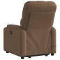 vidaXL Massagesessel mit Aufstehhilfe Braun Stoff vidaXL Massagesessel mit Aufstehhilfe Braun Stoff