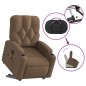 vidaXL Massagesessel mit Aufstehhilfe Braun Stoff vidaXL Massagesessel mit Aufstehhilfe Braun Stoff